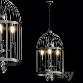Beautiful bird cage chandelier